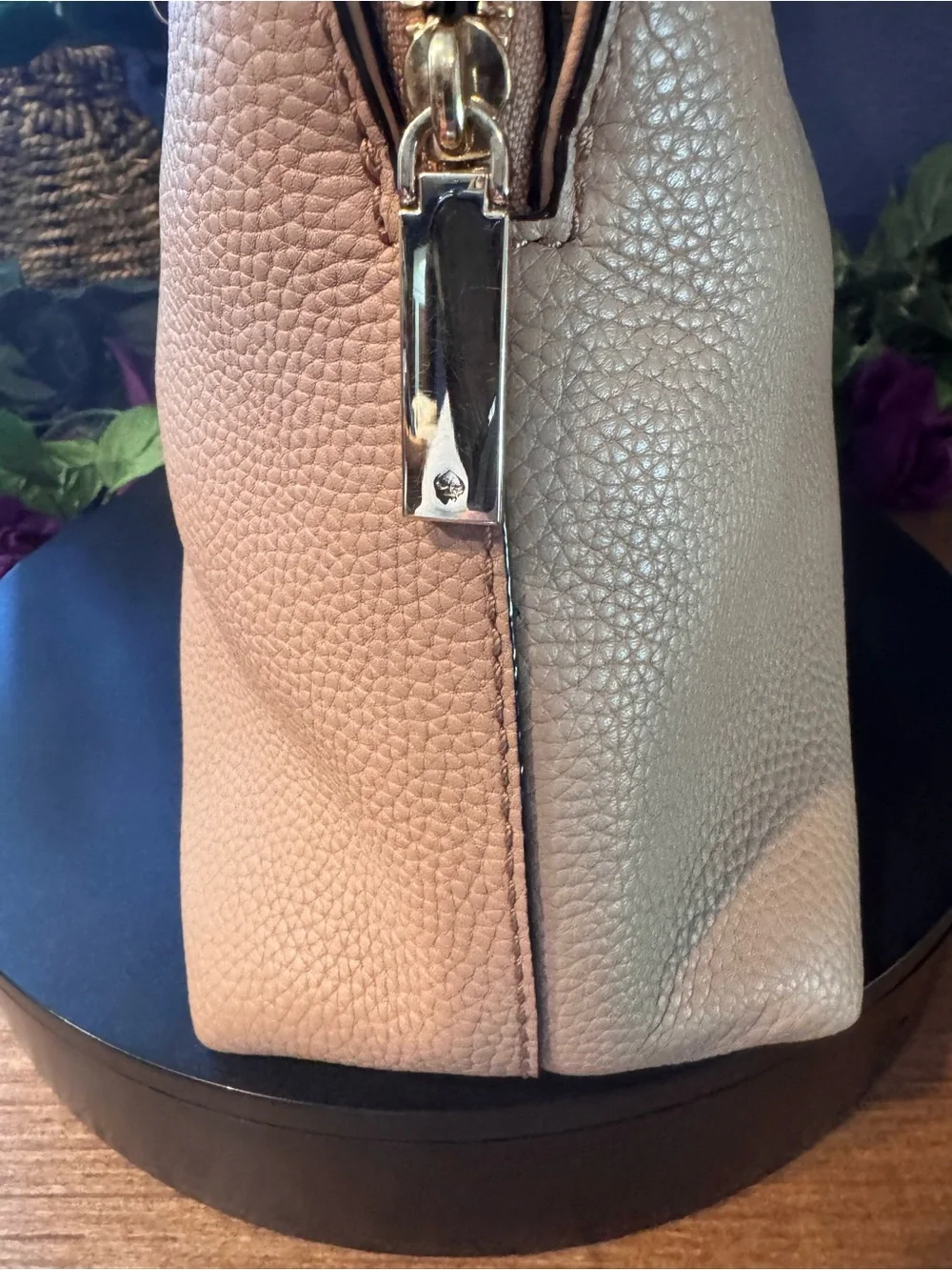 Kate Spade NY Leather Tan/Beige Satchel Bag EUC